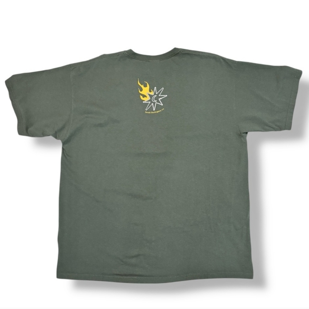 Magic Hat Brewery Green Crew Neck Shirt Brewery Pipes Logo Graphic View 3